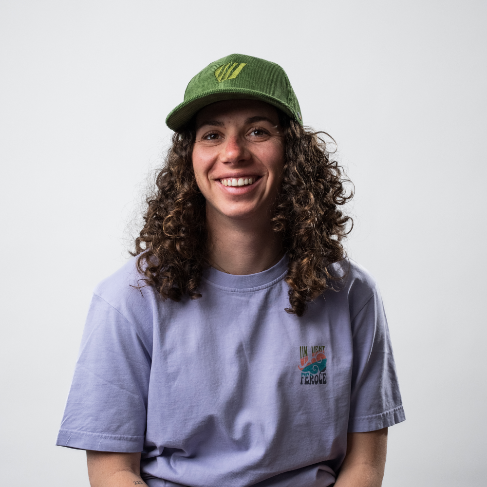 Casquette Alizée velours côtelé - Verte