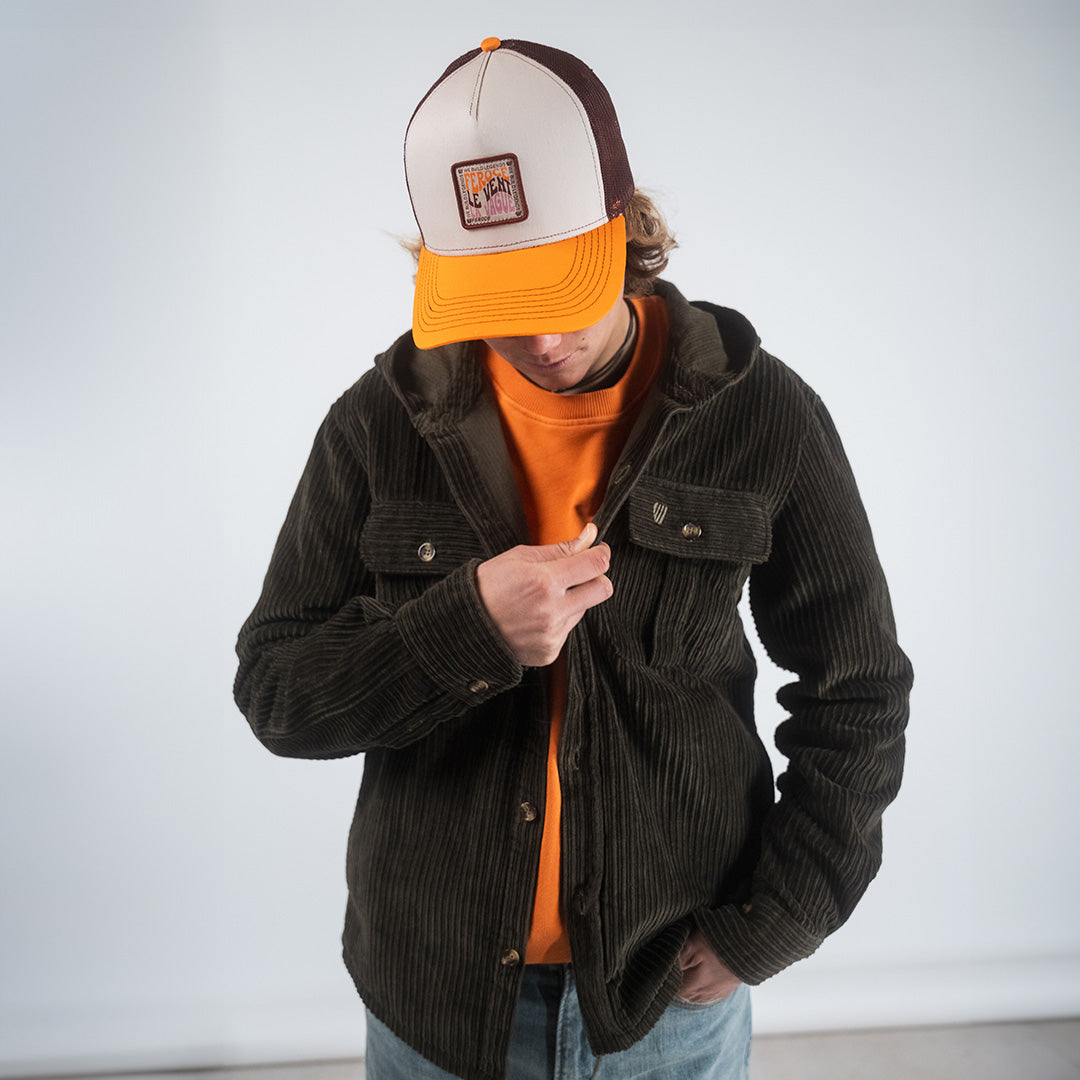 Casquette trucker Le Vent La Vague - Orange