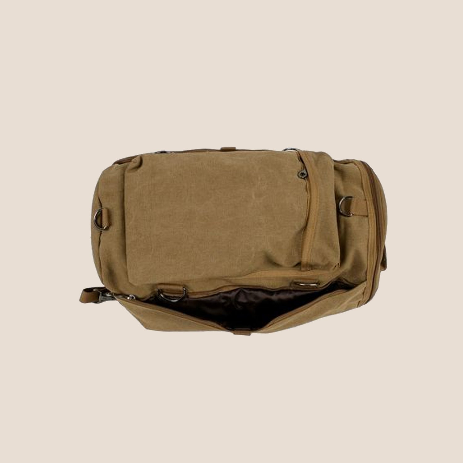 Sac à dos en toile beige 25L FEROCE