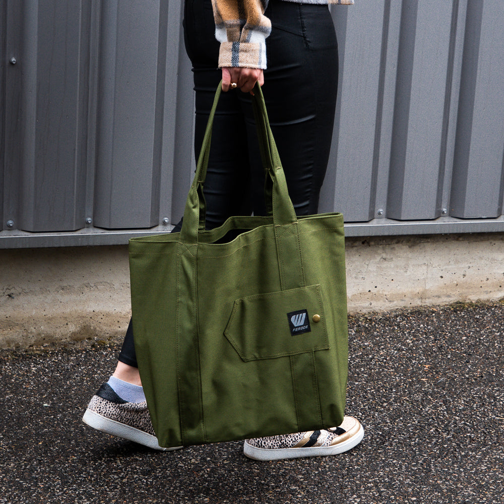 Sac cabas déperlant - Kaki