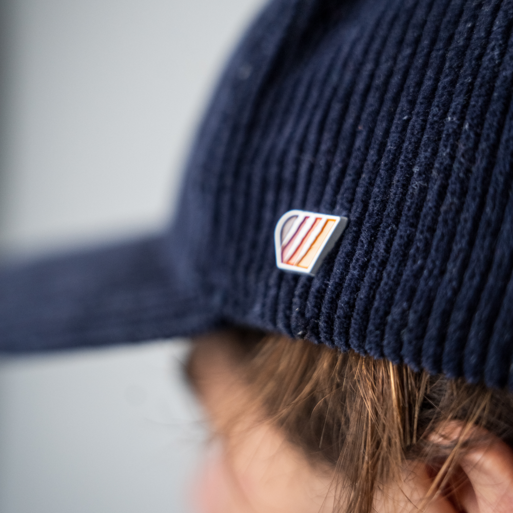 Casquette Alizée velours côtelé - Bleue