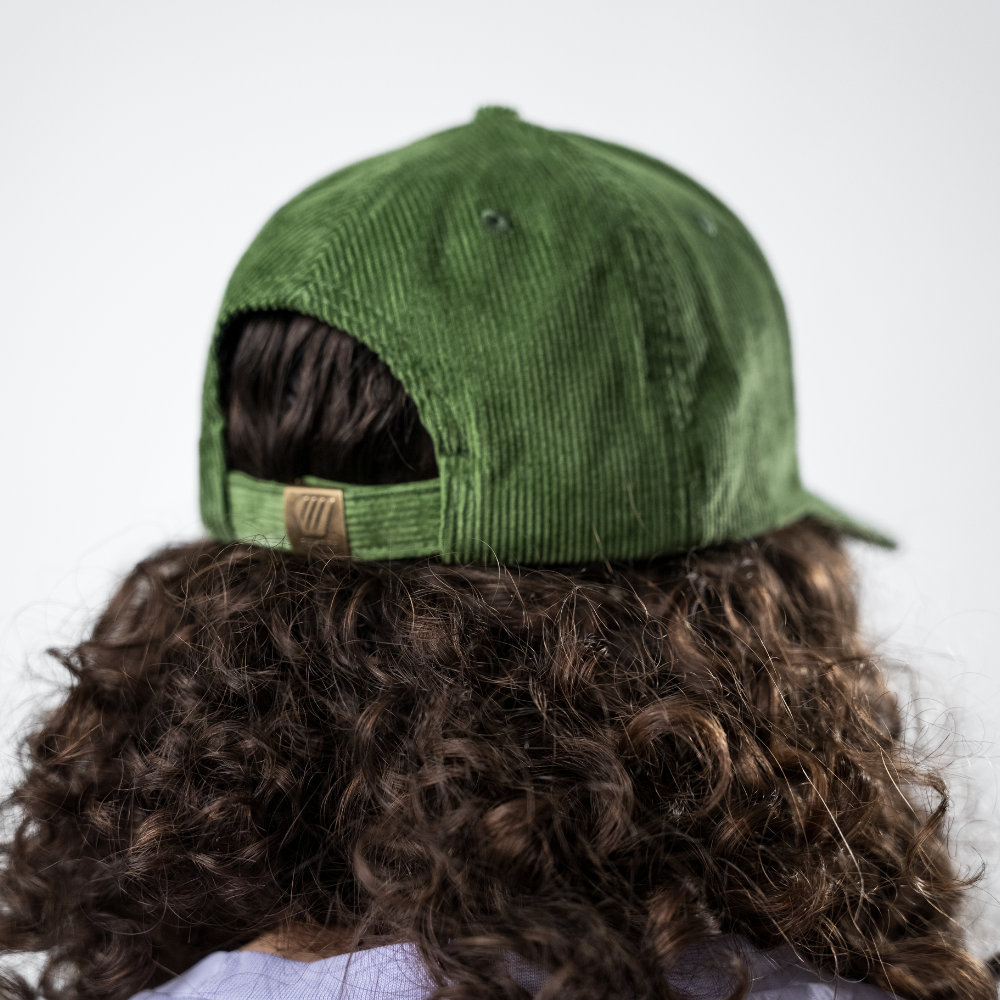 Casquette Alizée velours côtelé - Verte