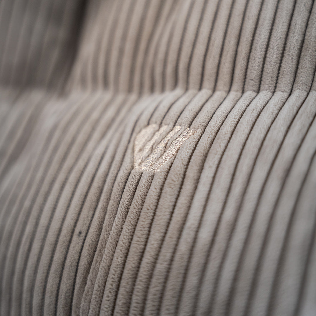 Doudoune sans manche Mira velours - Beige