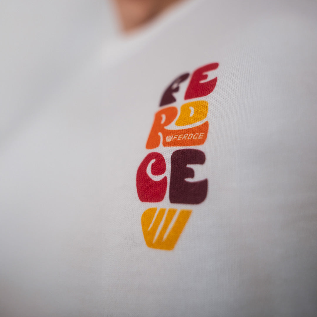 T-shirt coton bio Lefkes Feroce - Orange
