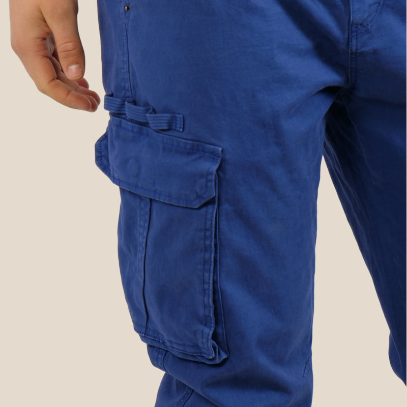 Pantalon Cargo coupe droite Bleu FEROCE