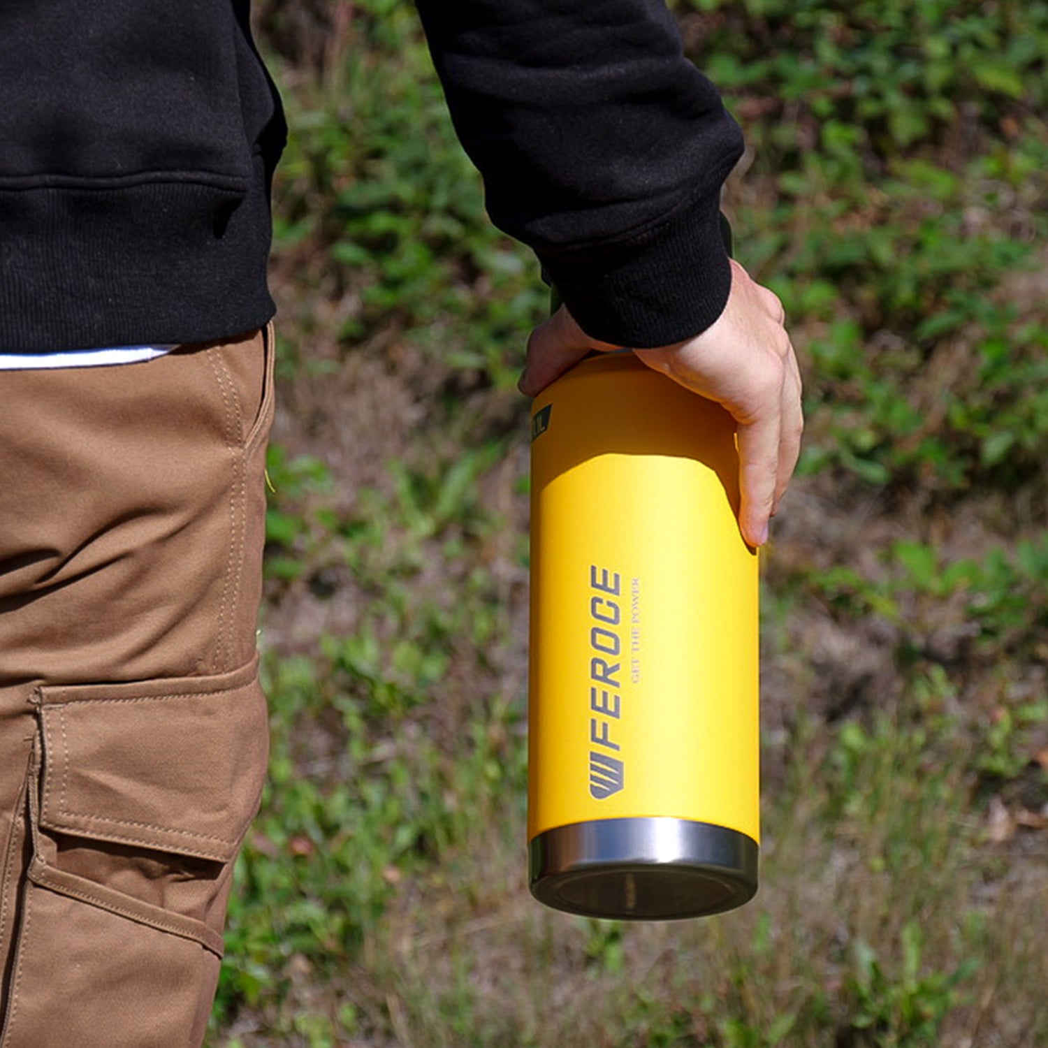 Gourde Isotherme 500ml Jaune FEROCE