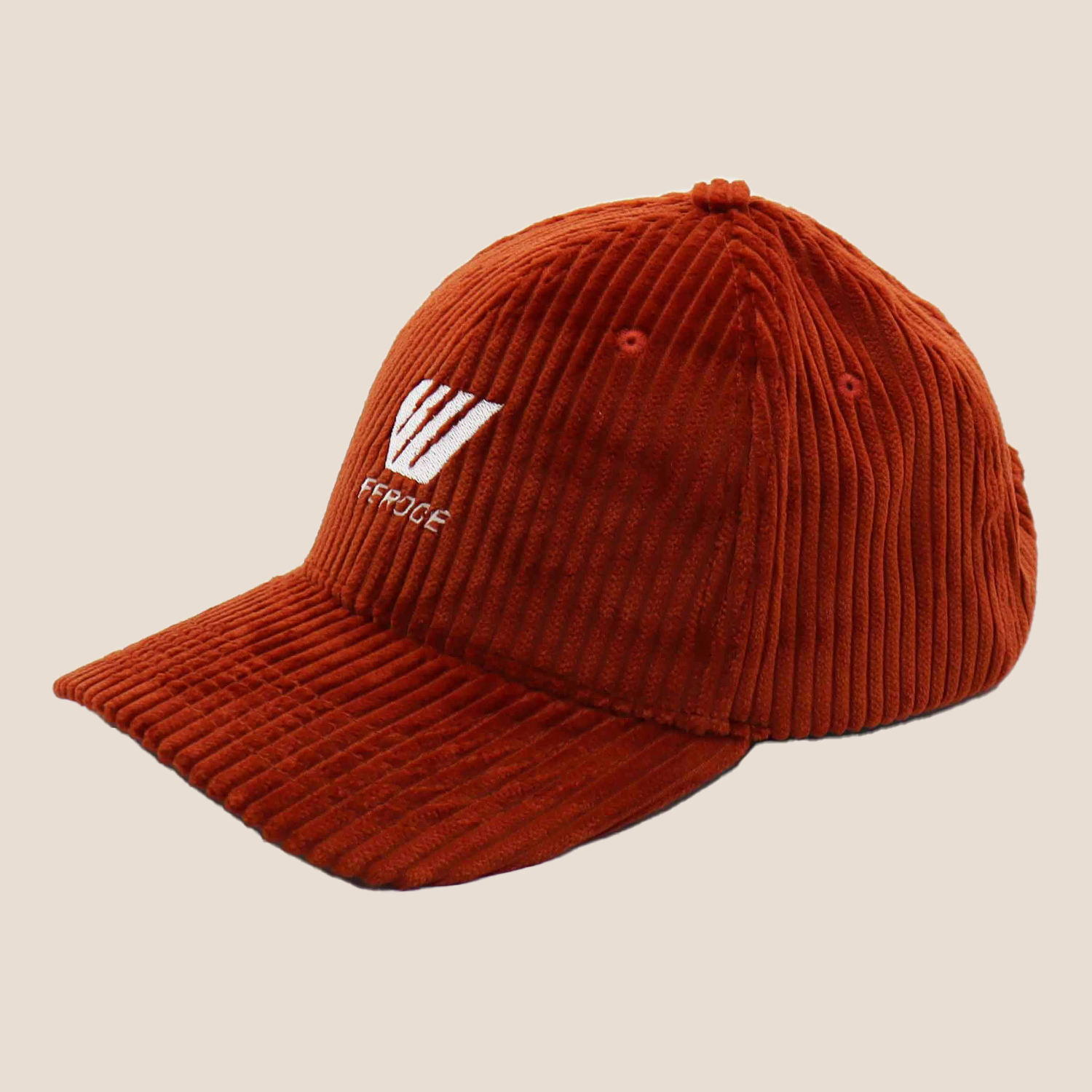 Casquette velours cotelé - Rouille