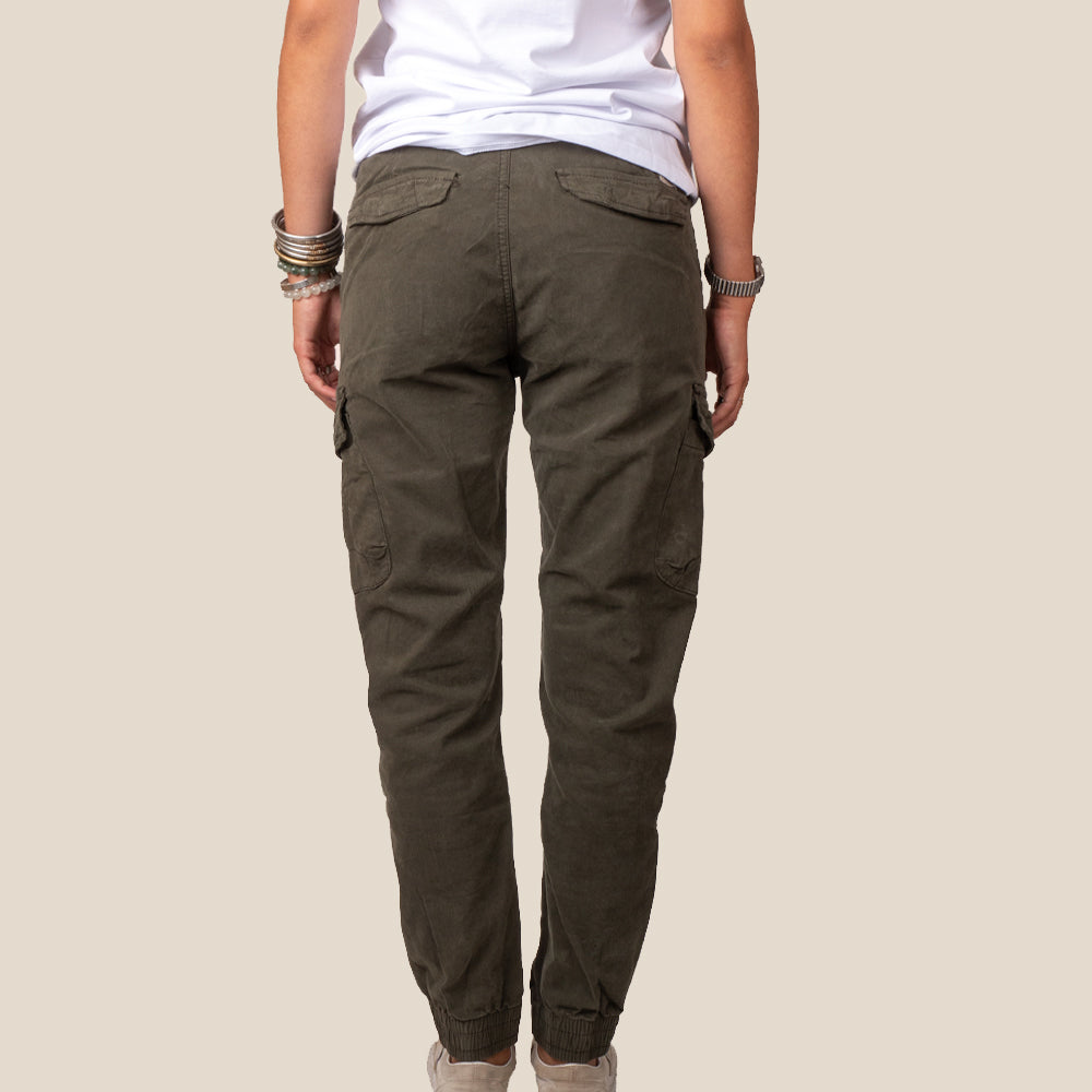 Pantalon Cargo Multipoches - Kaki
