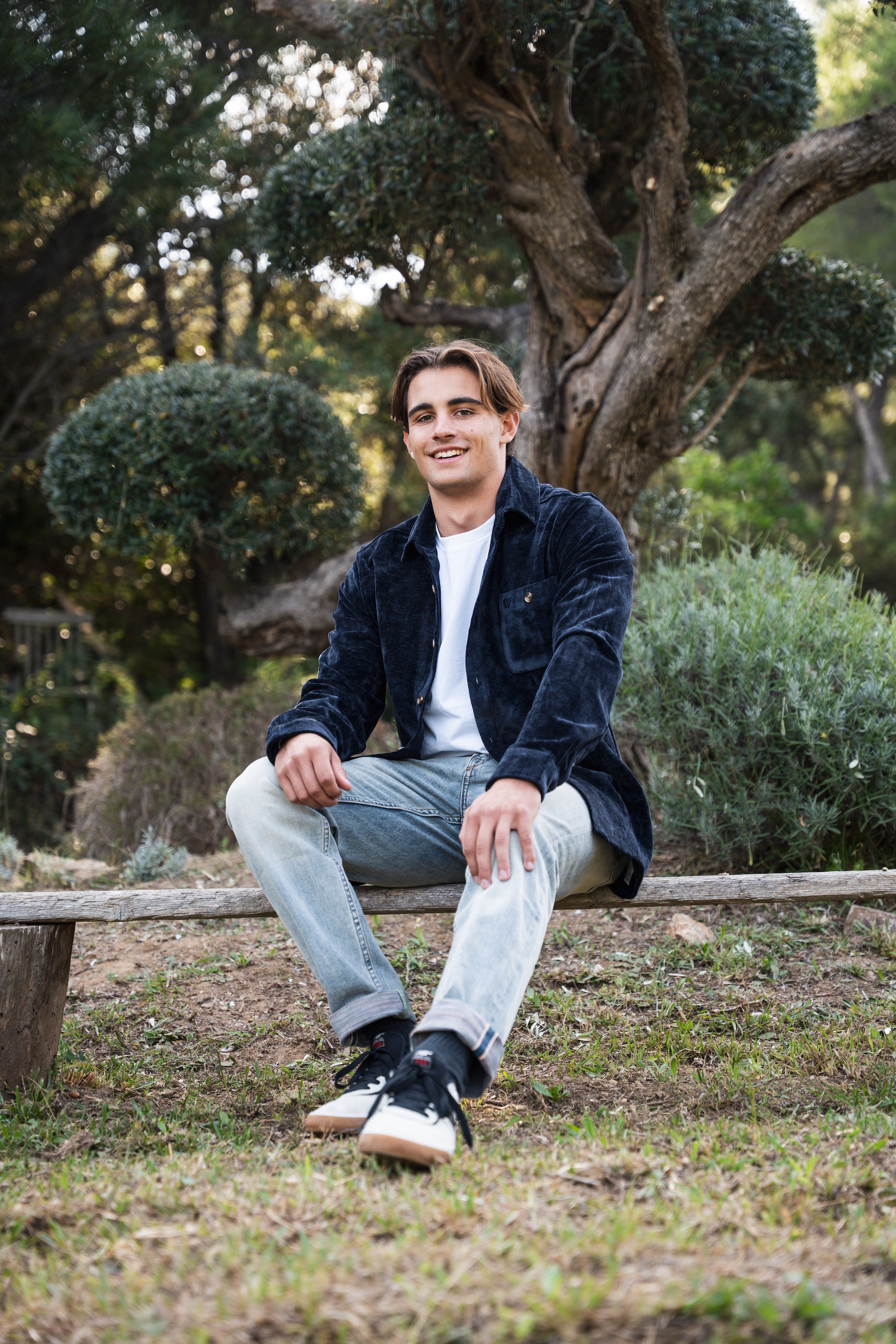 Chemise Saulire velours - Bleu marine