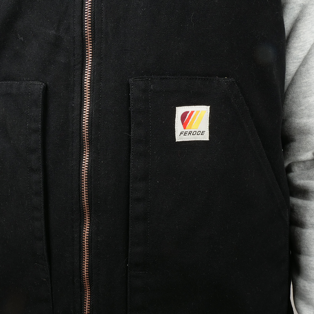 Veste sans manche doublure matelassée - Noire