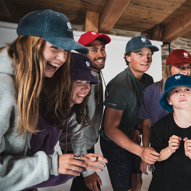 Casquette Velours Bleu FEROCE