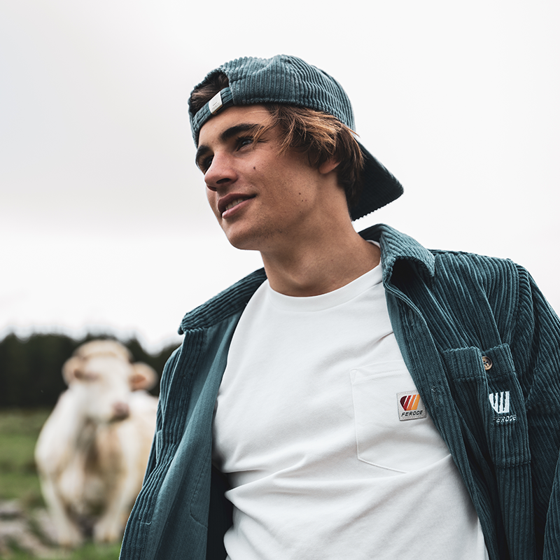 Casquette Velours Bleu FEROCE