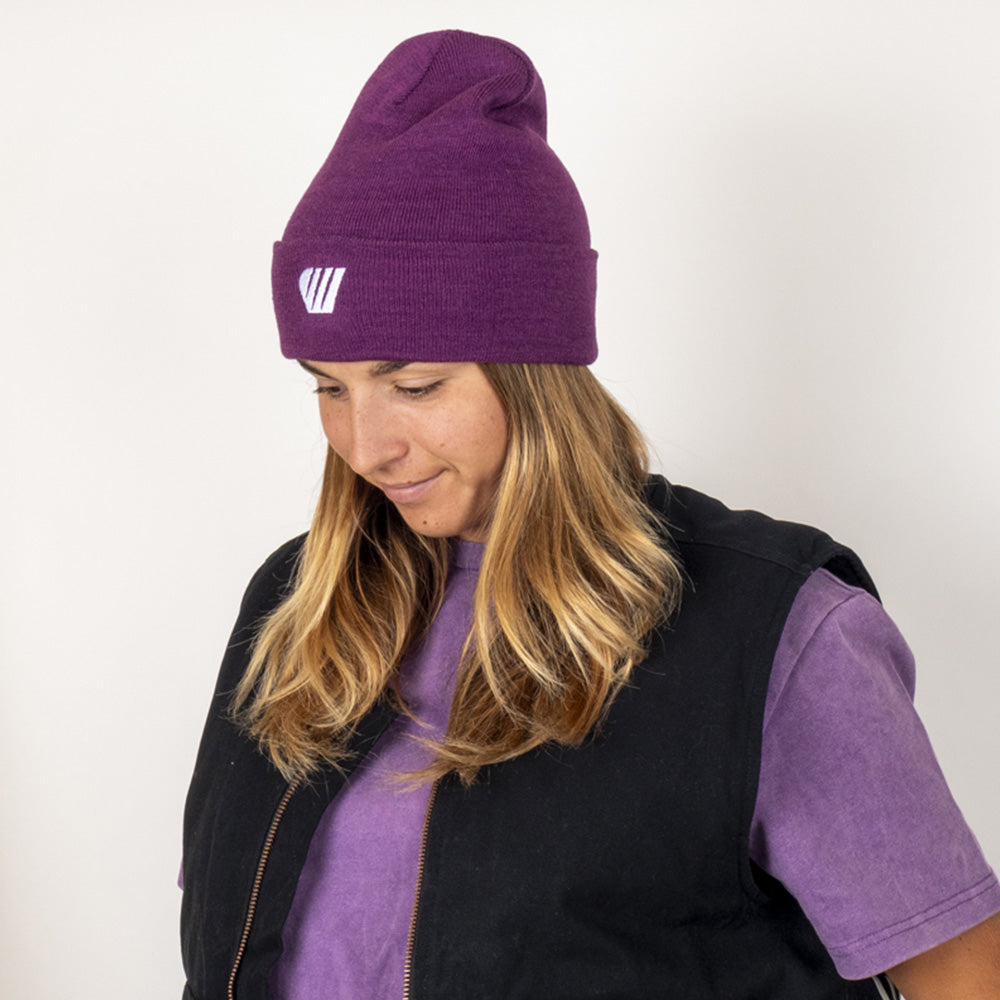 Bonnet violet épais