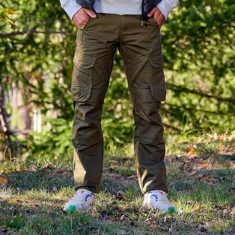 Pantalon Cargo Multipoches - Kaki