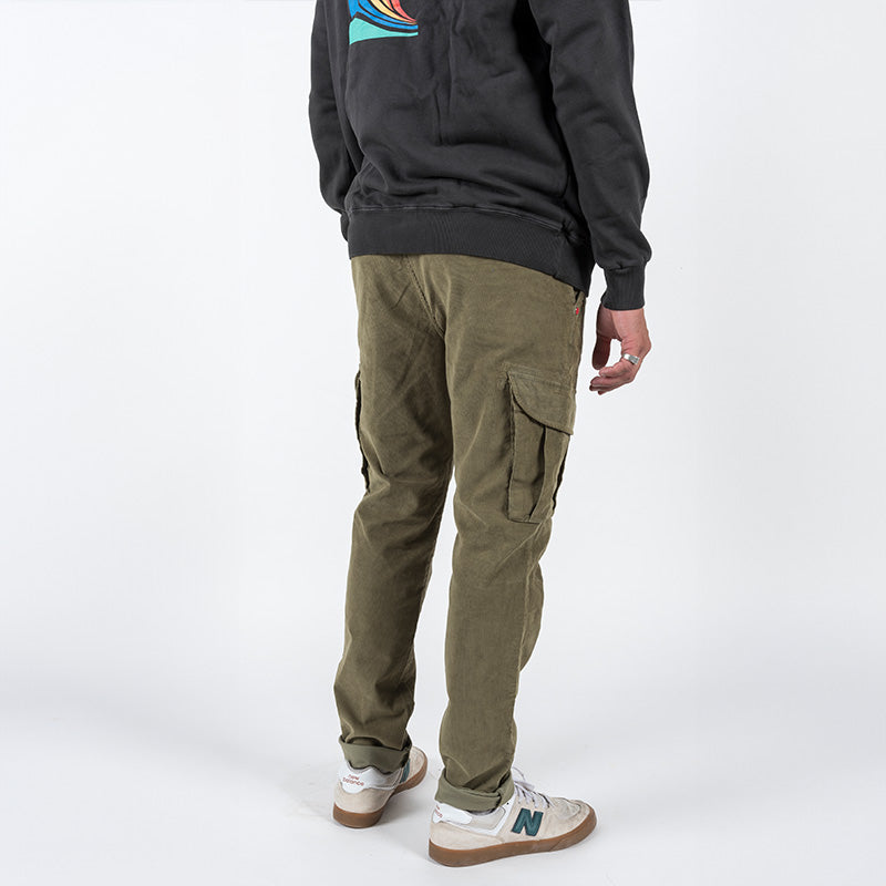 Pantalon cargo Alpine velours - Vert sauge