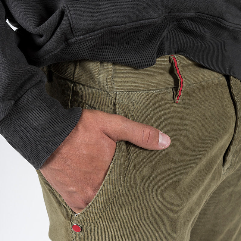 Pantalon cargo Alpine velours - Vert sauge