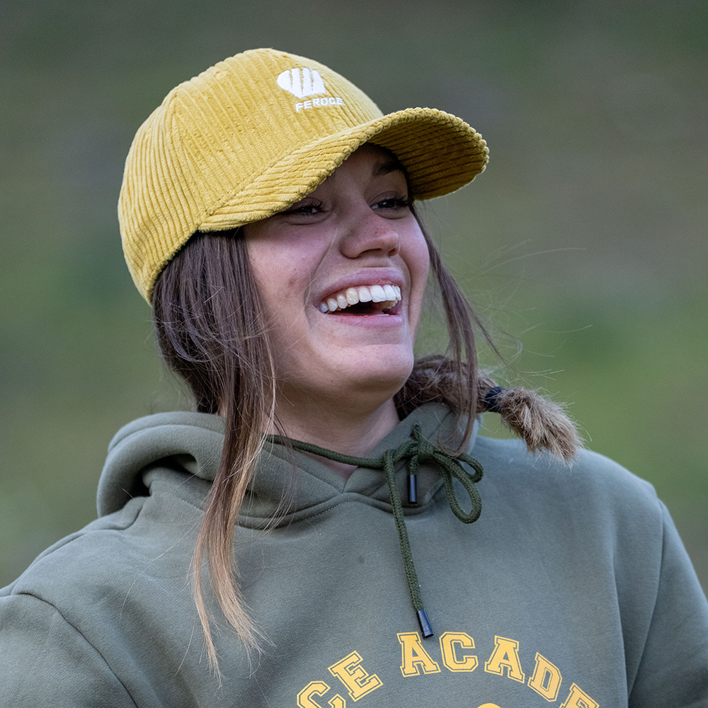 Casquette Velours Moutarde FEROCE