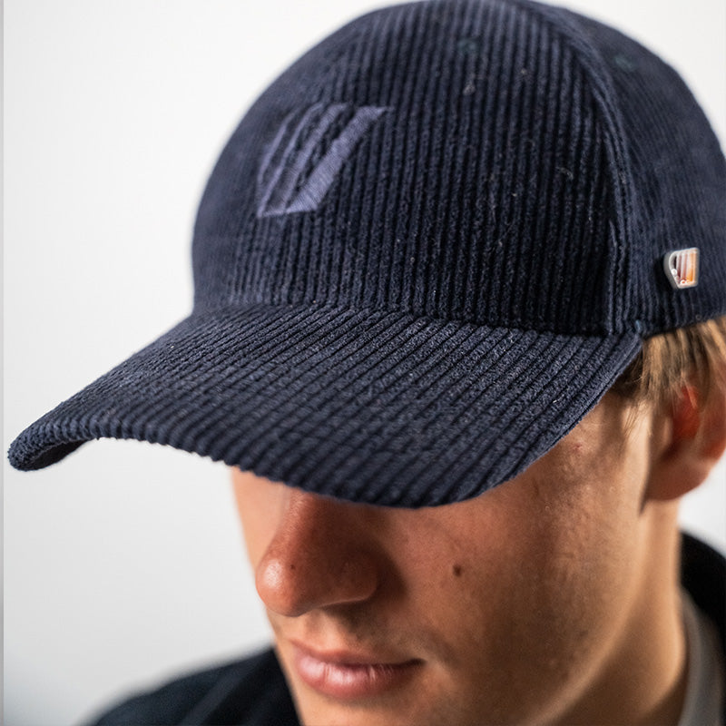 Casquette Alizée velours côtelé - Bleue