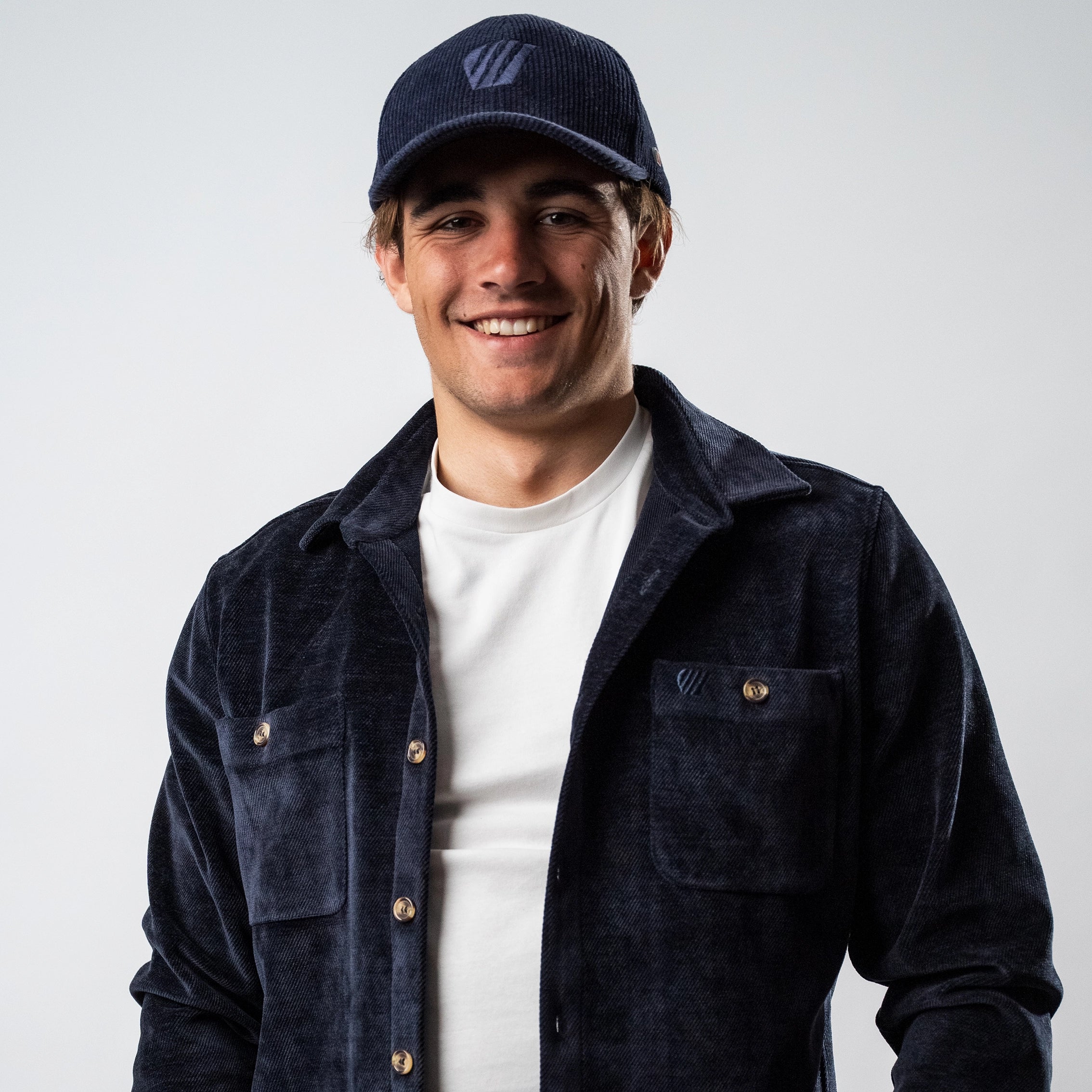 Chemise Saulire velours - Bleu marine