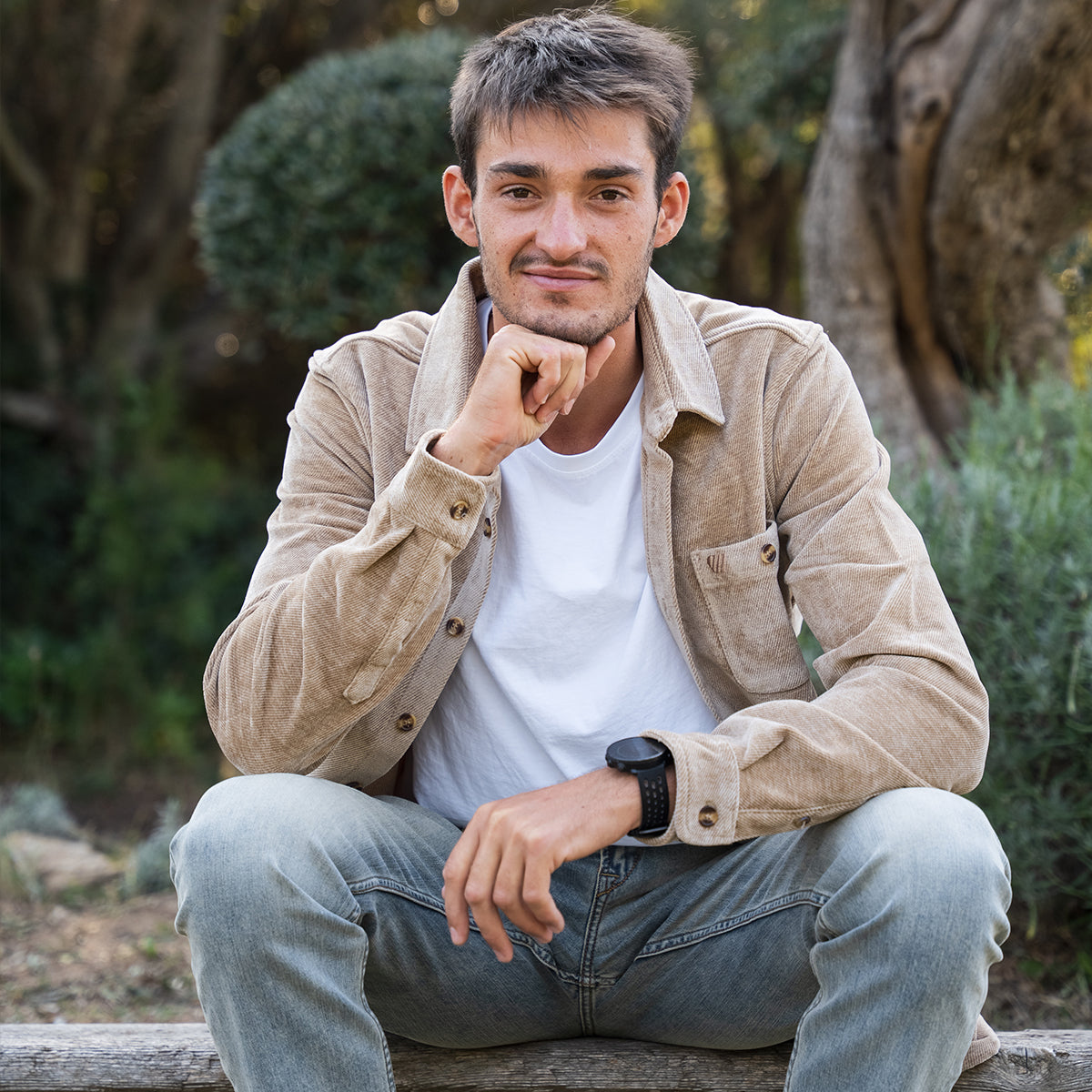 Chemise Saulire velours - Beige