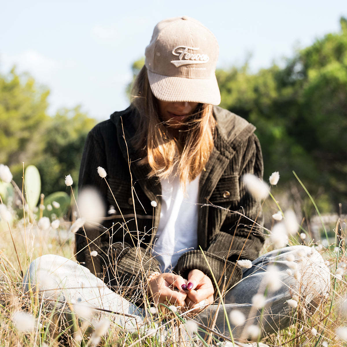 Chemise Lizieux velours - Kaki