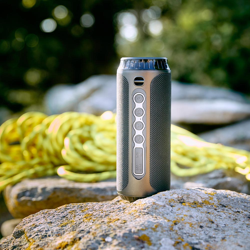 Enceinte bluetooth portable étanche 2 x 20W - Noire
