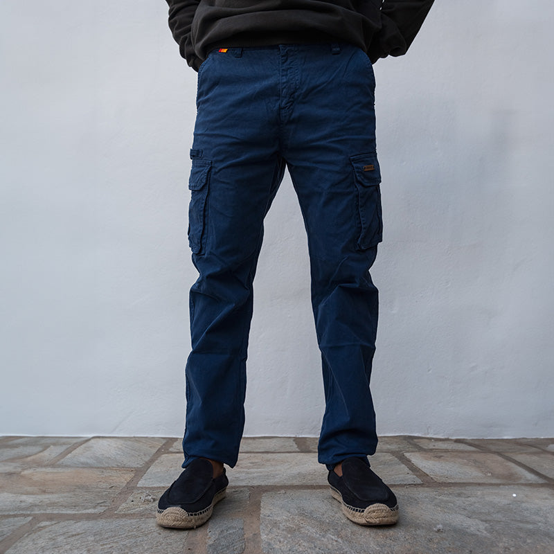 Pantalon cargo Thalassa droit - Bleu marine