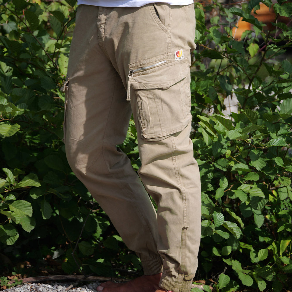 Pantalon Cargo Multipoches beige FEROCE