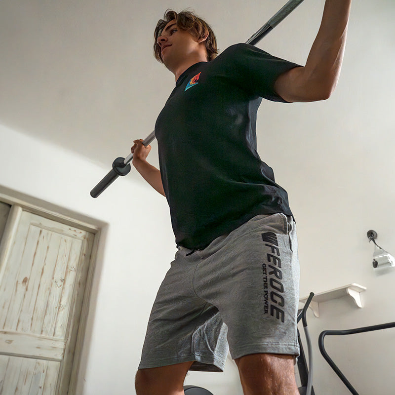 Short coton - Gris