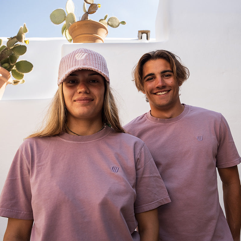 T-shirt coton bio Pounda Feroce - Rose