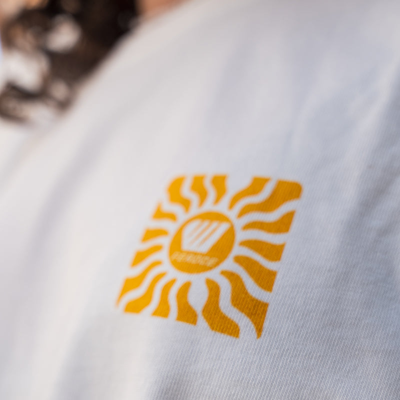 Tee-Shirt blanc coton organique La vague