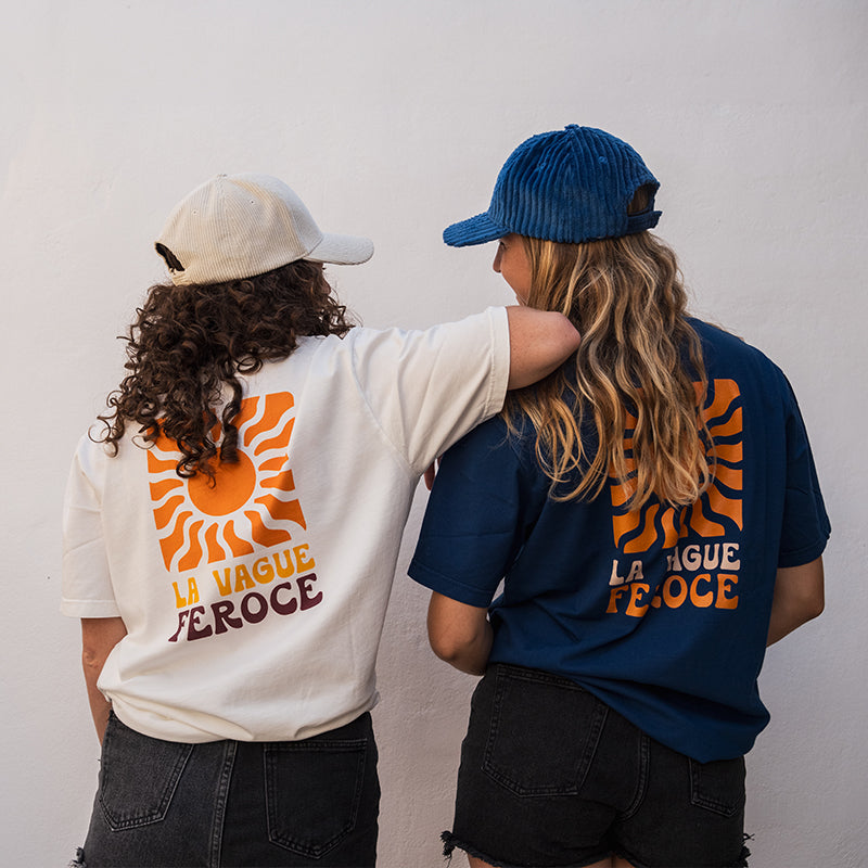Tee-Shirt blanc coton organique La vague