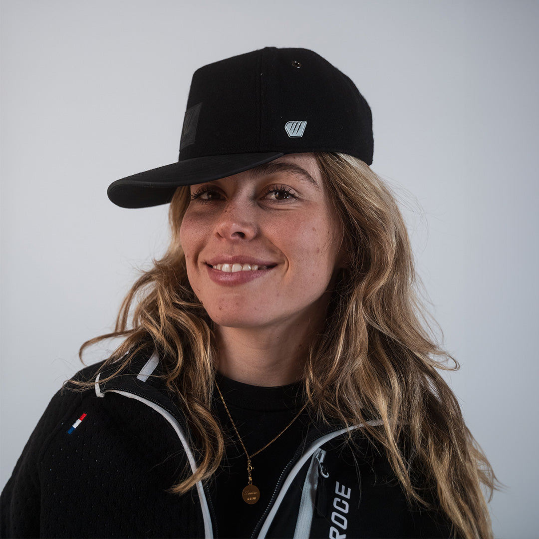 Casquette Sirocco Feroce cuir & laine - Noire