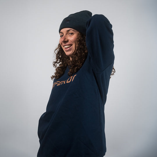 Sweat coton bio FEROCE - Bleu marine