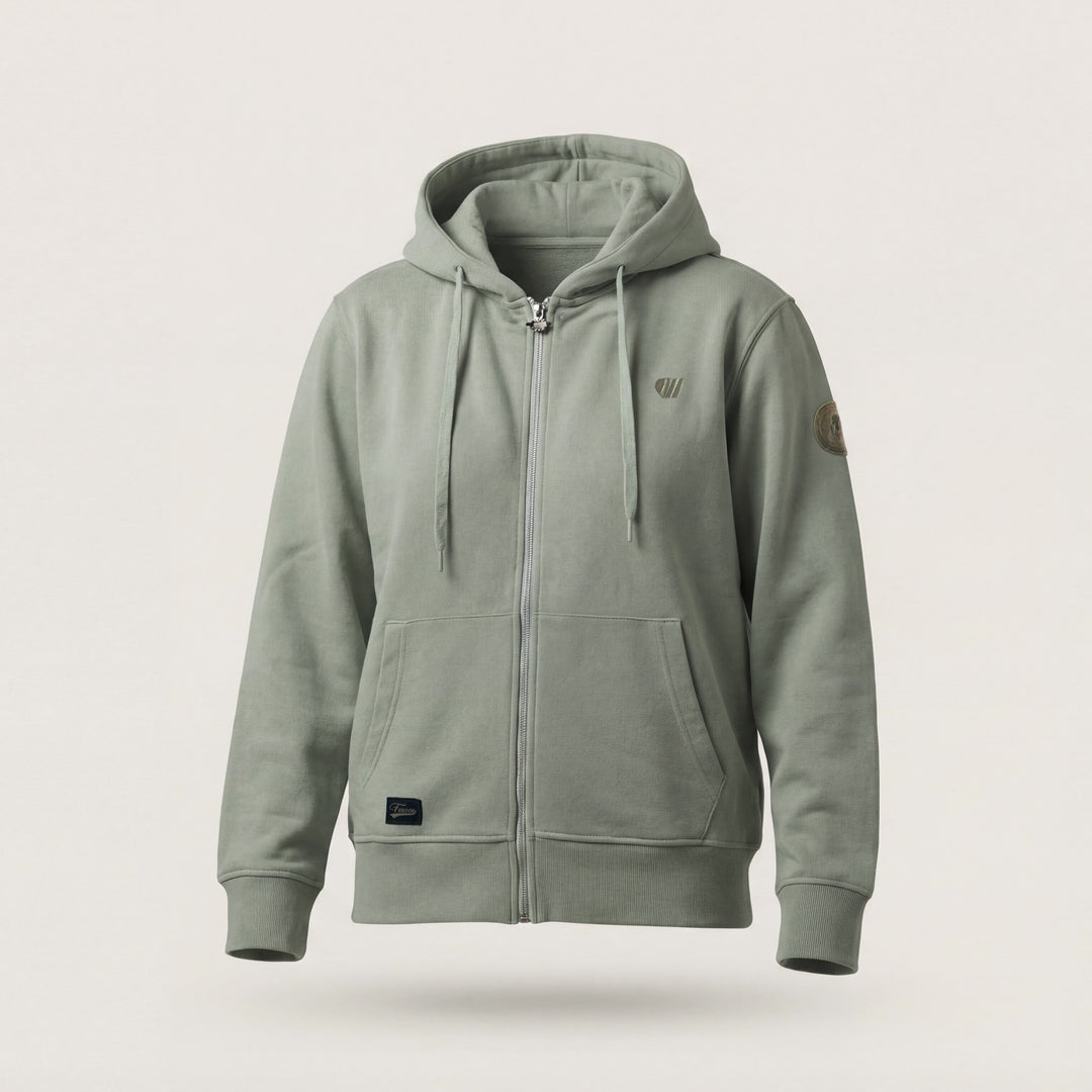 Sweat Zippé Aegean - Vert Glacé