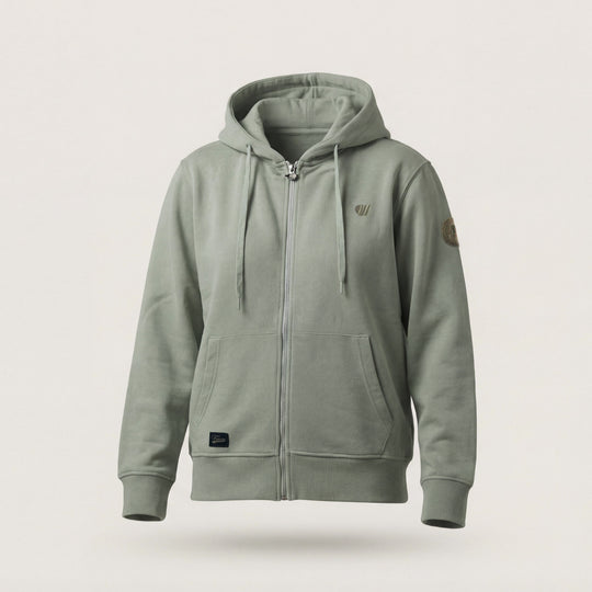 Sweat Zippé Aegean - Vert Glacé