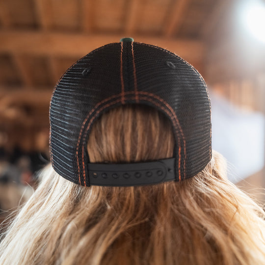 Casquette trucker Le Vent La Vague - verte FEROCE vue arrière filet