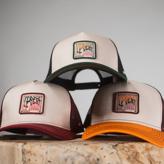 Casquette trucker Le Vent La Vague - orange FEROCE et les différentes couleurs