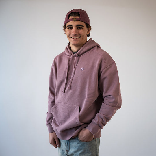 Hoodie coton bio Un Vent Feroce - Rose