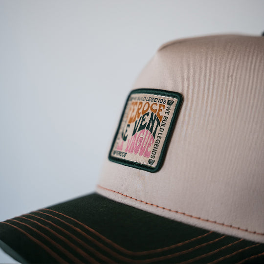 Casquette trucker Le Vent La Vague - verte FEROCE détail patch brodé