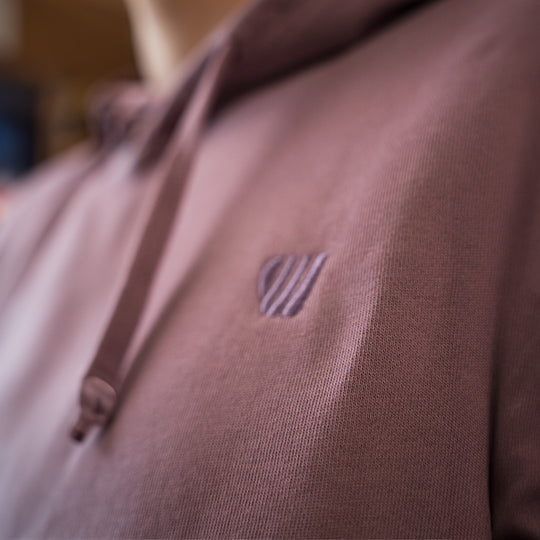 Hoodie coton bio Un Vent Feroce - Rose