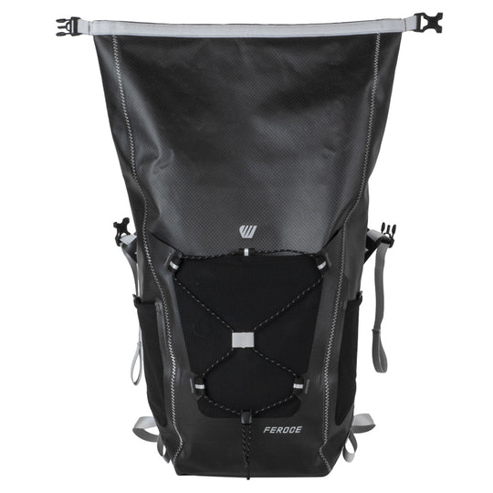 Sac à dos étanche IPX6 Kiteloop 27L - noir FEROCE vue face zip étanche