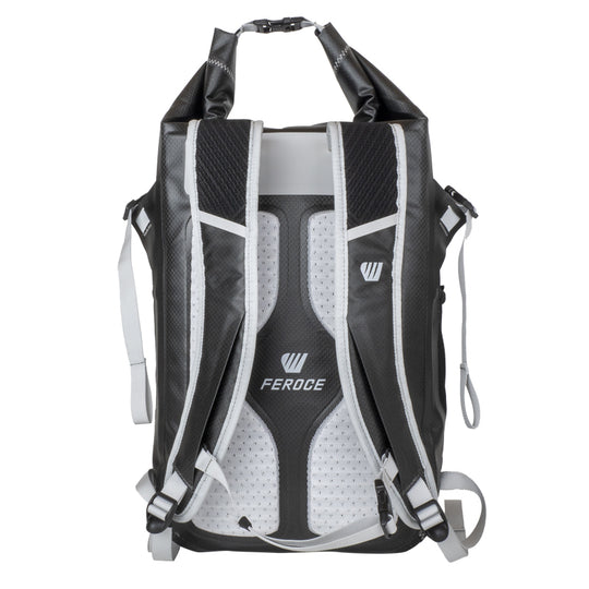 Sac à dos étanche IPX6 Kiteloop 27L - noir FEROCE vue arrière bretelles