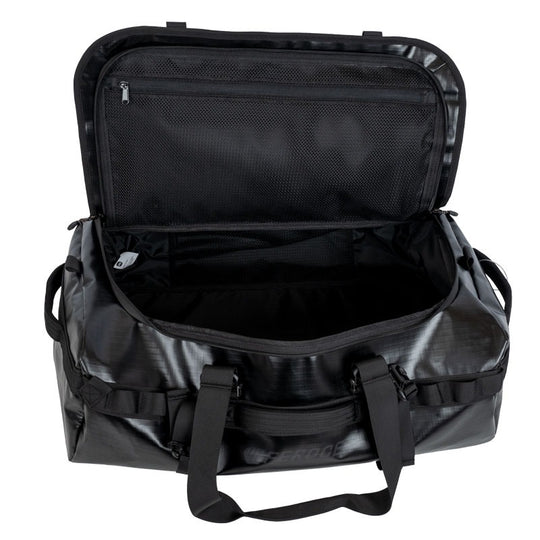 Sac Duffel Velay 40L - Noir Brillant FEROCE compartiment principal ouvert