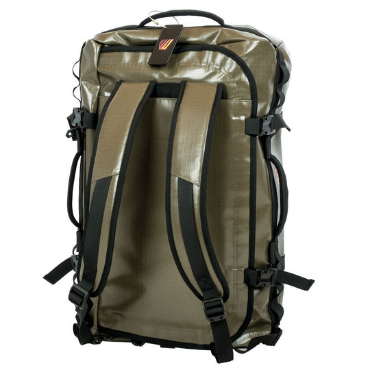 Sac Duffel Velay 40L - Kaki FEROCE vue arrière avec bretelles