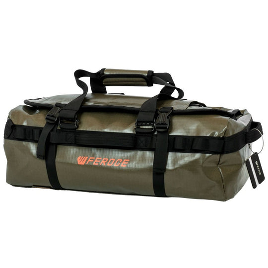 Sac Duffel Velay 40L - Kaki FEROCE vue produit fermé