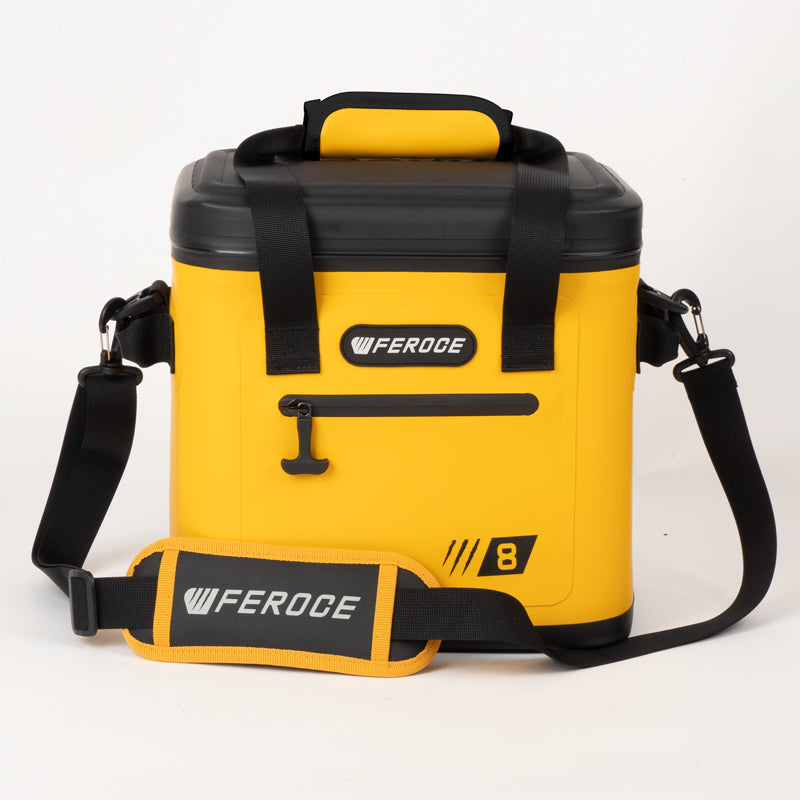 glacière souple Lignon 8L - jaune format compact avec bandoulière