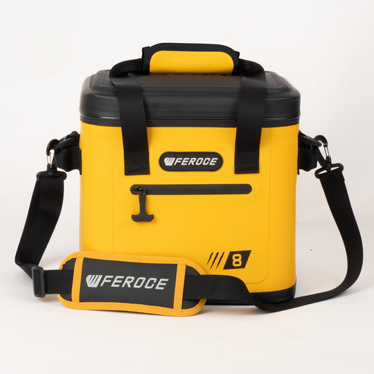 glacière souple Lignon 8L - jaune format compact avec bandoulière