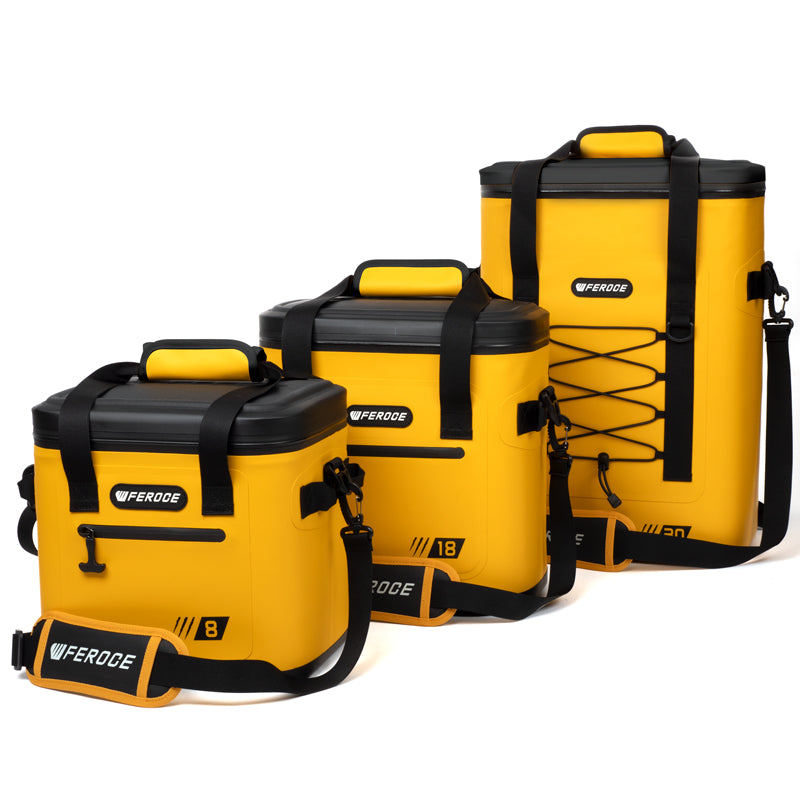 glacière souple Lignon 18L - jaune comparatif tailles