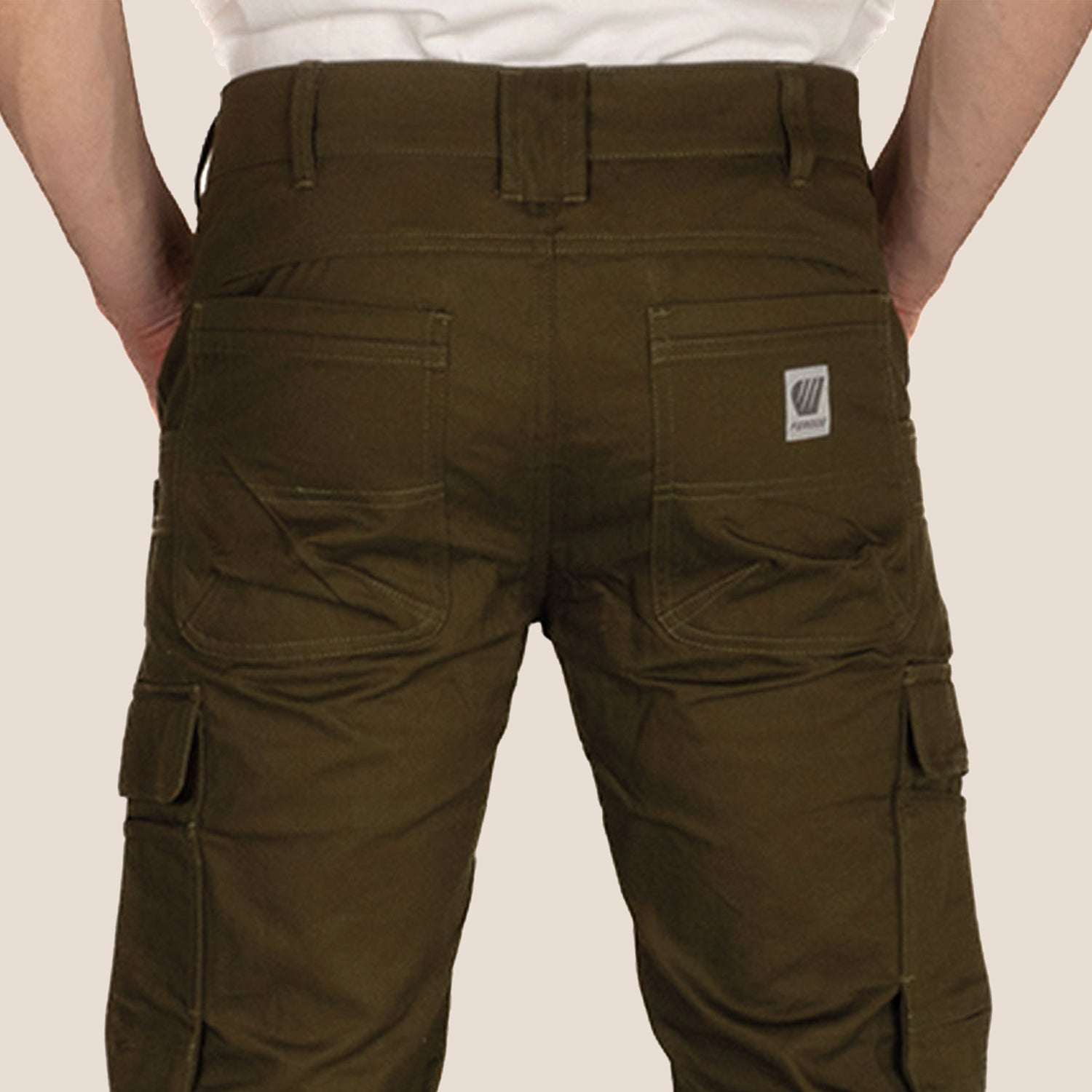 Pantalon Cargo Multipoches - Kaki